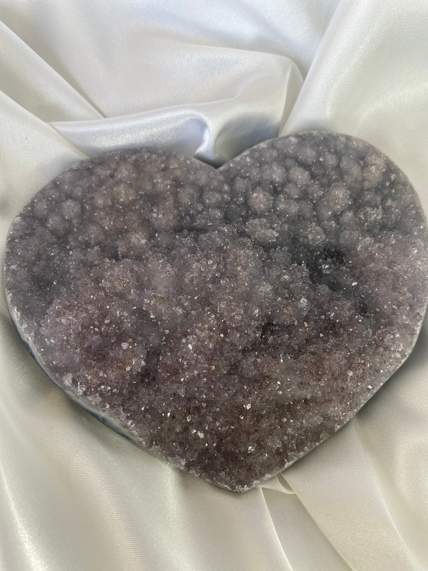 Druzy Amethyst Heart