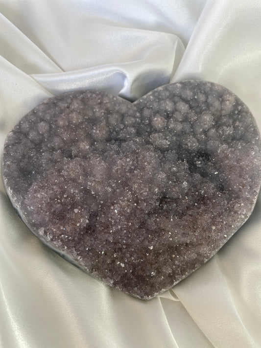 Druzy Amethyst Heart