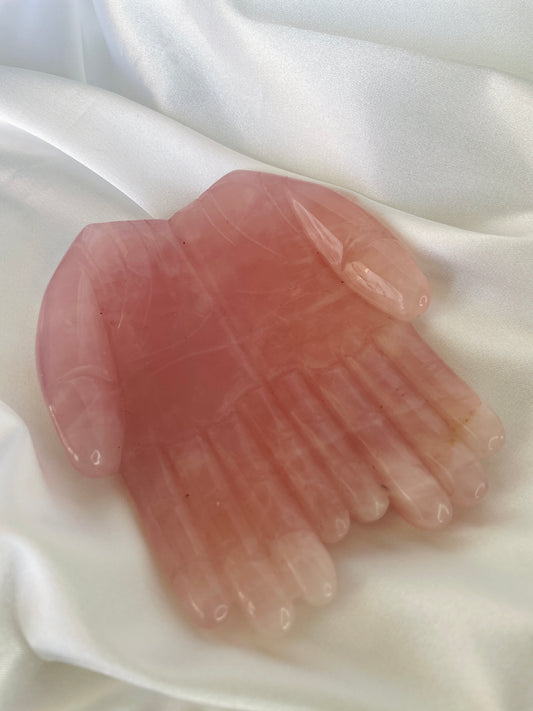 Rose Quartz Hands